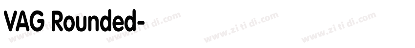 VAG Rounded字体转换